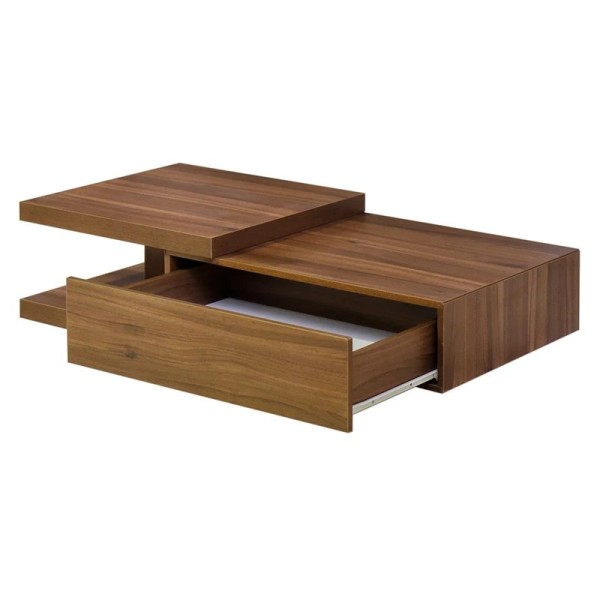 میز جلو مبلی اداری ایستا مدل ICT500 گردویی روشن